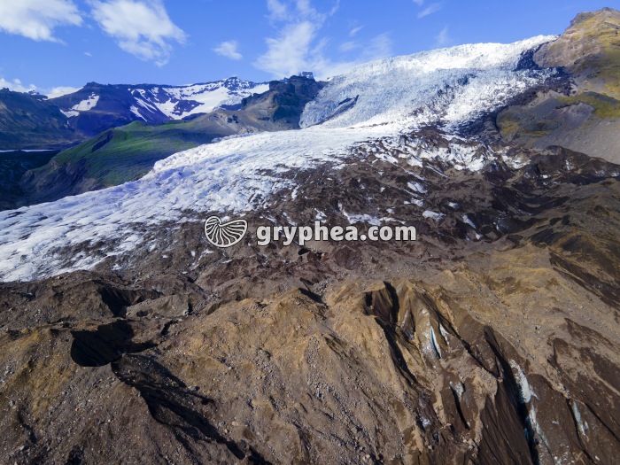 Glacier et sa moraine terminale (Islande) - gryphea.org